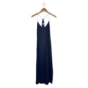 J. Crew Black Racerback Maxi Dress
